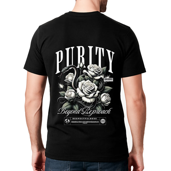 Purity Black T-Shirt By Uraan